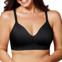 Women Breathable Underwear Plus Size No Steel Ring No Trace Hollow Mesh One-Piece Bra Thin Sports Yoga Bra