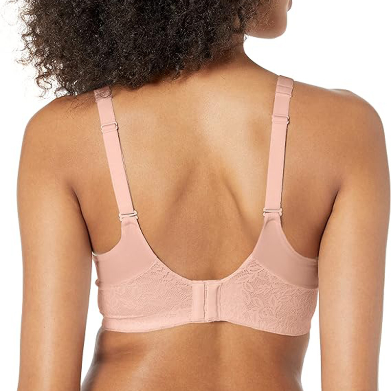 Women Breathable Underwear Plus Size No Steel Ring No Trace Hollow Mesh One-Piece Bra Thin Sports Yoga Bra