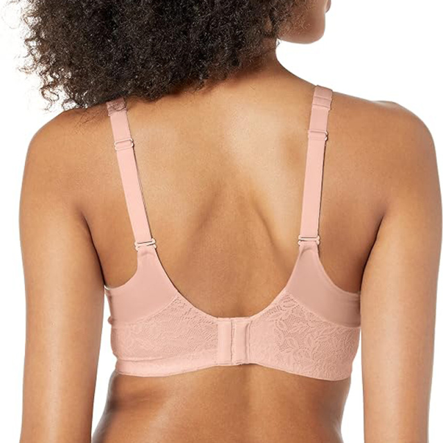 Women Breathable Underwear Plus Size No Steel Ring No Trace Hollow Mesh One-Piece Bra Thin Sports Yoga Bra