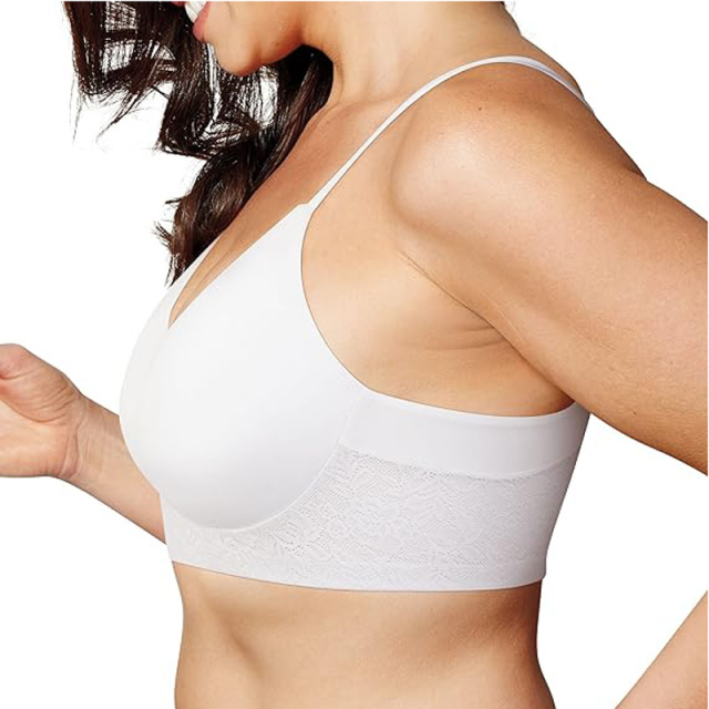 Women Breathable Underwear Plus Size No Steel Ring No Trace Hollow Mesh One-Piece Bra Thin Sports Yoga Bra