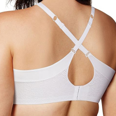 Women Breathable Underwear Plus Size No Steel Ring No Trace Hollow Mesh One-Piece Bra Thin Sports Yoga Bra