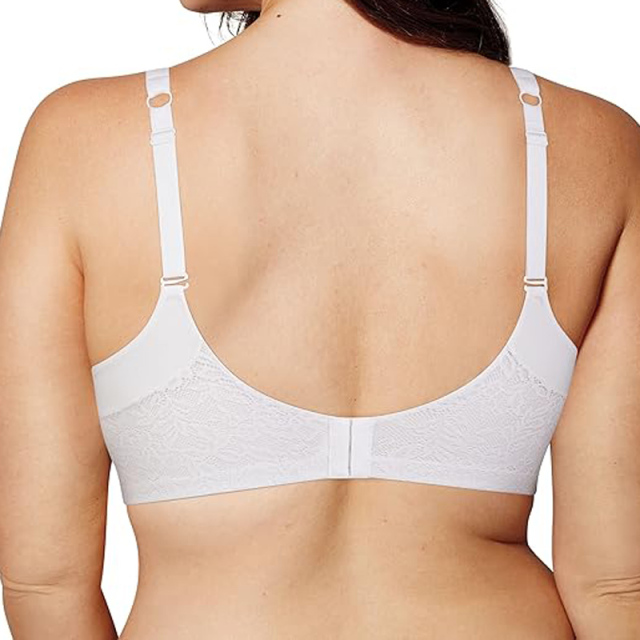 Women Breathable Underwear Plus Size No Steel Ring No Trace Hollow Mesh One-Piece Bra Thin Sports Yoga Bra
