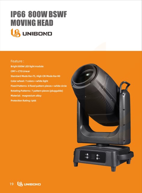IP66 LED1000W BSWF Magesium Moving