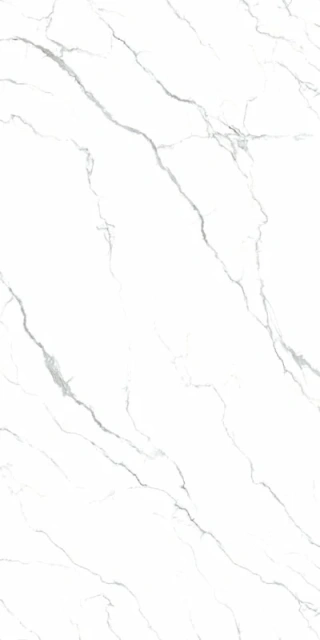 White sintered stone big slabs Instead of quartz stone Kitchen countertops