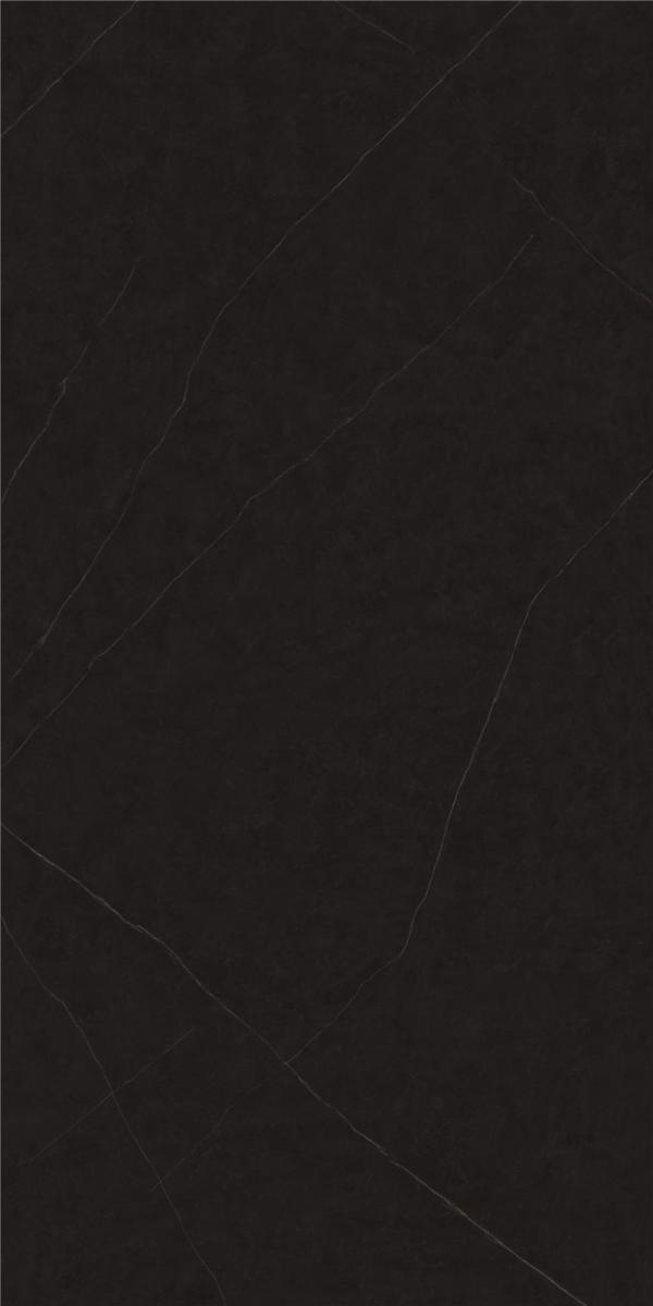 Black center island sintered stone kitchen countertop