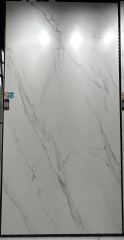 White veined marble and Sintered stone Making tables for kitchen countertops