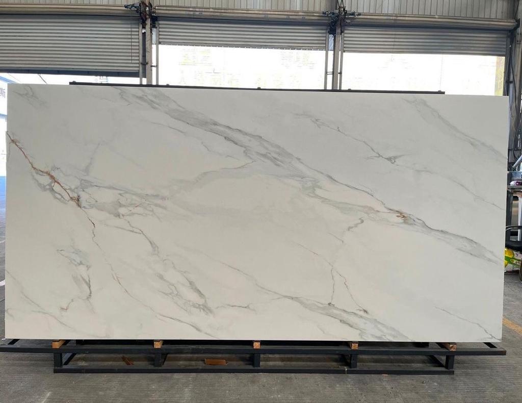 Calacatta gold sintered stone big slabs Wholesale kitchen countertops