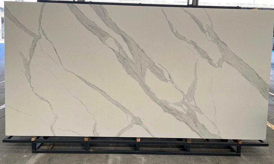 DiTuo Calacatta white sintered stone big slabs kitchen countertops