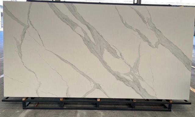 DiTuo Calacatta white sintered stone big slabs kitchen countertops