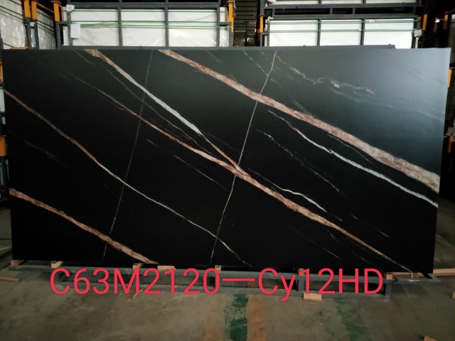 Black Gold big slabs Sintered stone kitchen countertop Wholesale