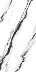 Panda White Porcelain slabs large format tiles kitchen countertops walls floors