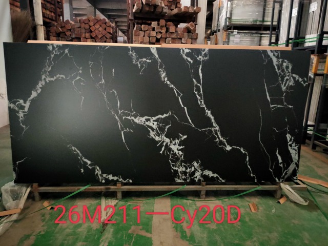 Black full body big slab Sintered stone countertops Wholesalers