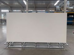 DiTuo pure white slabs tile China porcelain stone slab countertops