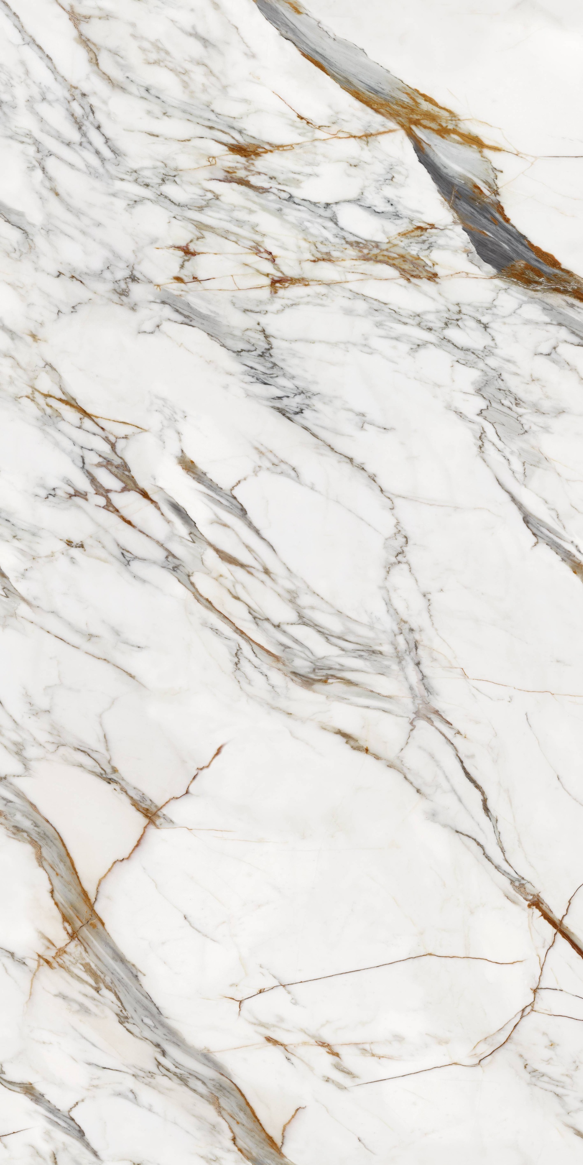 full body super white slab tile Caracatta Gold Sintered stone countertops