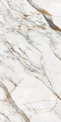 full body super white slab tile Caracatta Gold Sintered stone countertops