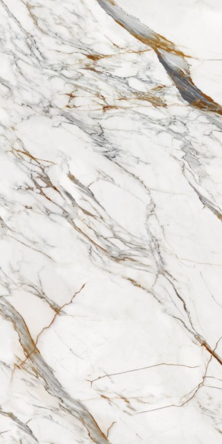 full body super white slab tile Caracatta Gold Sintered stone countertops