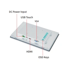 10.1' industrial capacitive / resistive touch display waterproof for outdoor used