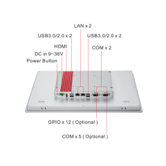 15.6'' industrial Panel PC HMI with capacitive / resistive touch display customization