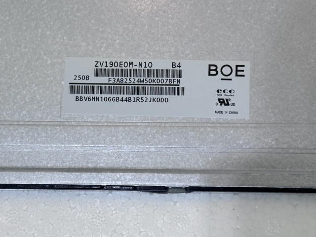 ZV190E0M-N10 BOE Original 19" Industrial Display Panel with Wide Temperature