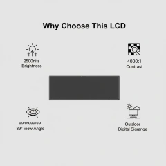 AUO P370IVC01.1 37" Ultra High Brightness Bar LCD with 2500 nits