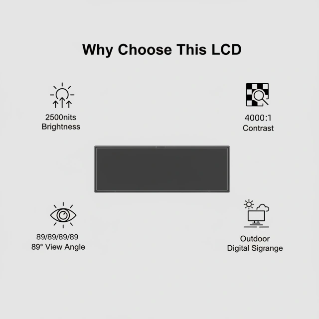AUO P370IVC01.1 37" Ultra High Brightness Bar LCD with 2500 nits