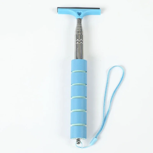 Car Rearview Mirror Wiper Cleaning Tool Auto Glass Mist Cleaner Scraper Car Accessories Handle Telescopic Window Cleaning Brush