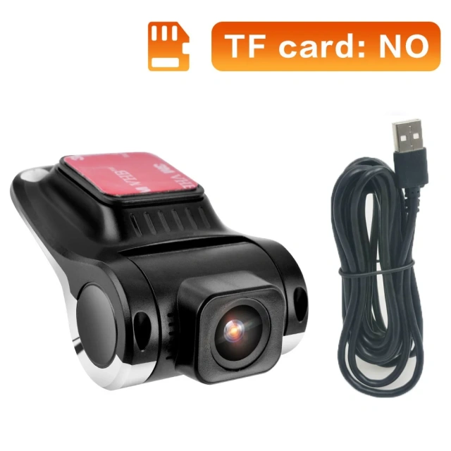 USB car DVR HD camera USB car digital video recorder camera invisible night vision driving recorder support car Android radio