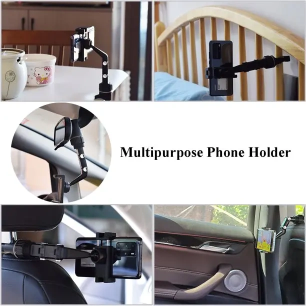 NEW Car Phone Holder Rearview Mirror Phone Holder Adjustable Navigator Bracket 360Rotatable Retractable For Universal Car Mobile