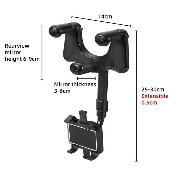 Amazon's best-selling 360 degree rotating car rearview mirror phone holder, smartphone GPS car navigation phone holder