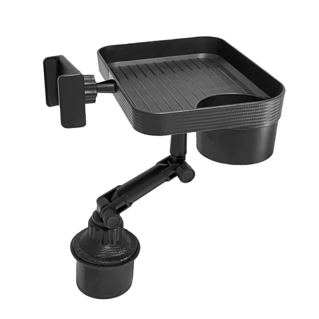 NEW universal Multi-funtional High Quality Black  360 Degree Rotatable Car Cup Holder Food Snack Cup Car Holder Food Eating Tray