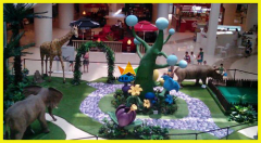 Artificial Animatronic Animals Simulation Elephant with Movements and Sounds for Amusement Park