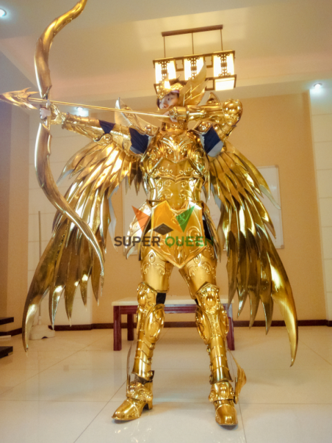 Saint Seiya Costumes Cosplay, Armor Saint Seiya Sagittarius,Costume for Comic con