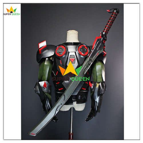 Popular Cosplay Costume Overwatch Costume Genji Armor Suit for Sale
