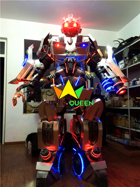 2023 Cosplay Led Lights Robot Costume for Night Club Transformer Bumblebee Costume