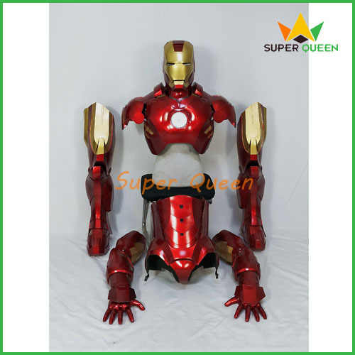 Kids Party Iron Man Mark 4 (IV) Suit Cosplay Marvel Iron Man Mark 4 (IV) Costume Adult Iron Man Costume with Lights