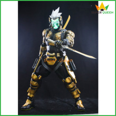 Cosplay Overwatch Genji Gilded Aspect Mythic Skin Armor Costume