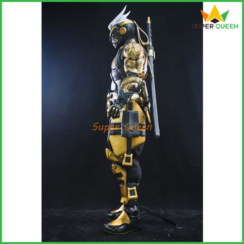 Cosplay Overwatch Genji Gilded Aspect Mythic Skin Armor Costume