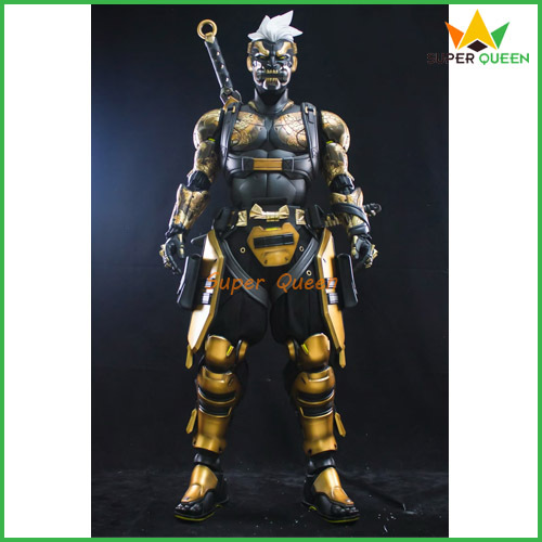 Cosplay Overwatch Genji Gilded Aspect Mythic Skin Armor Costume