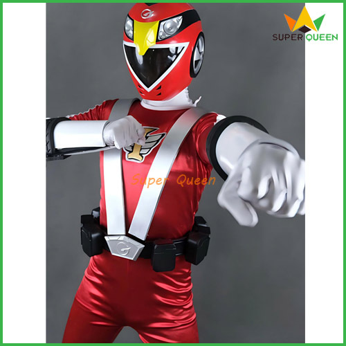 Cosplay Tokusatsu Super Sentai Engine Sentai Go-onger Go-on Red Costume