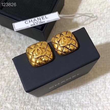 Chanel new square earrings 1: 1 copy replicate counters 01042457