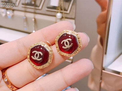 Chanel new red earrings 1: 1 copy replicate counters 01042475