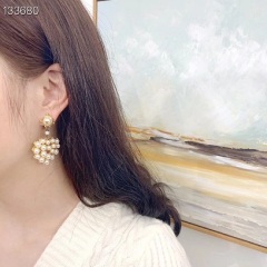 Chanel new pearl heart earrings 1: 1 copy replicate counters 06011820
