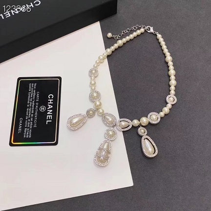 Chanel new pearl short necklace 1: 1 copy replicate counters 01042452