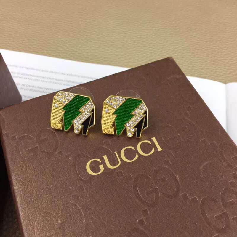 Gucci Spring Summer 2020 Elephant brooch Clear crystals Black and green enameled