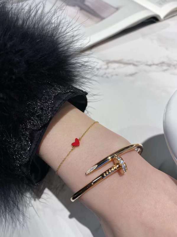Cartier Juste un Clou Nail Bracelet Cuff set with Strass