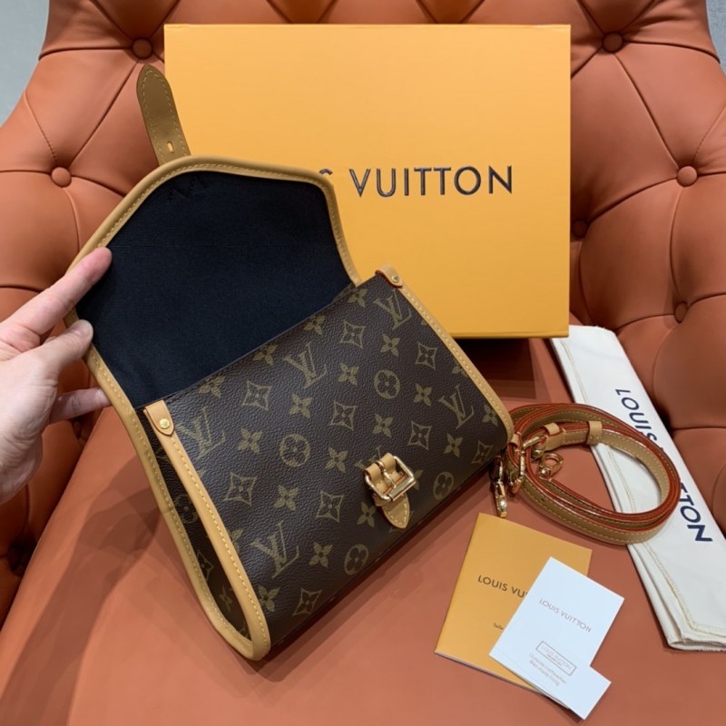 Louis Vuitton Replica Bag Authenic Quality Messenger bag Vintage Shoulder Bag Handle Buckle
