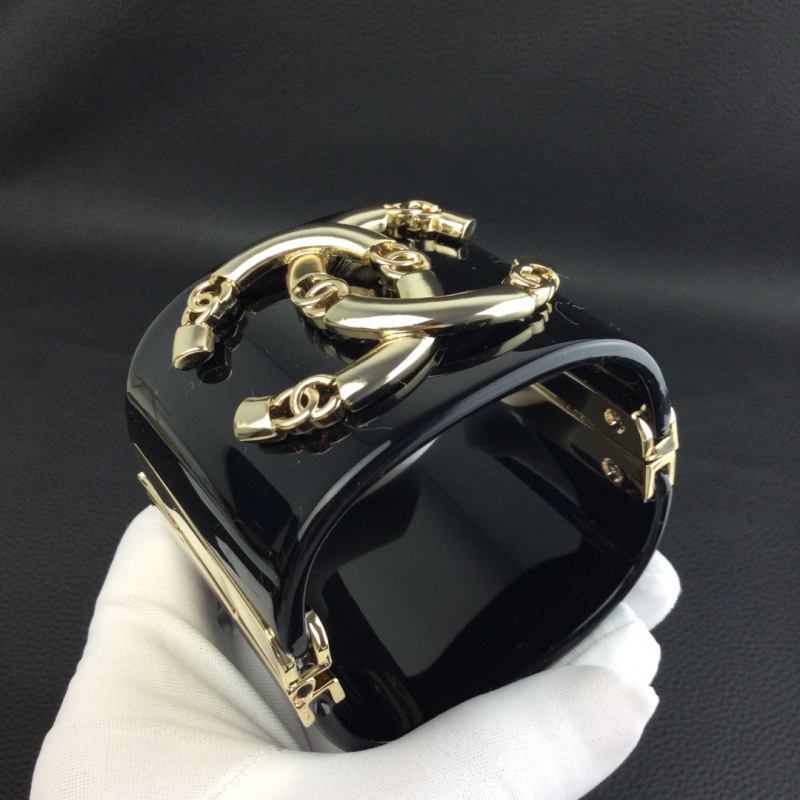 Chanel Black Resin Bracelet