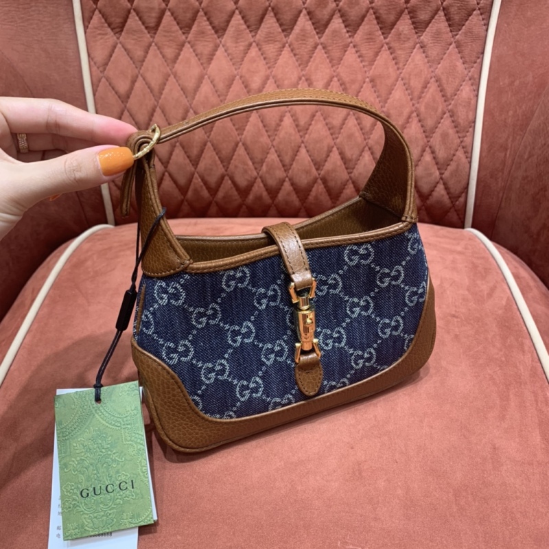 Gucci Denim Fabric Small Handbag Retro