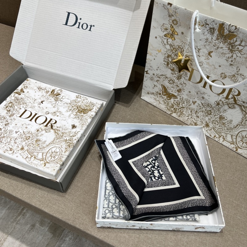 Dior Square Silk Scarf OBLIQUE DIORTWIN