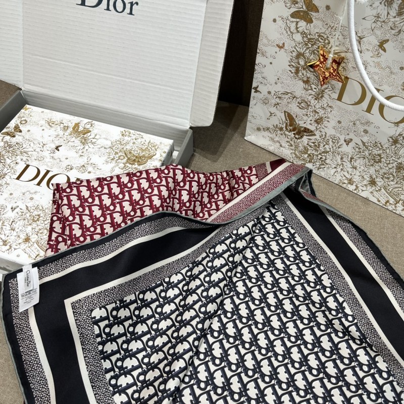 Dior Square Silk Scarf OBLIQUE DIORTWIN